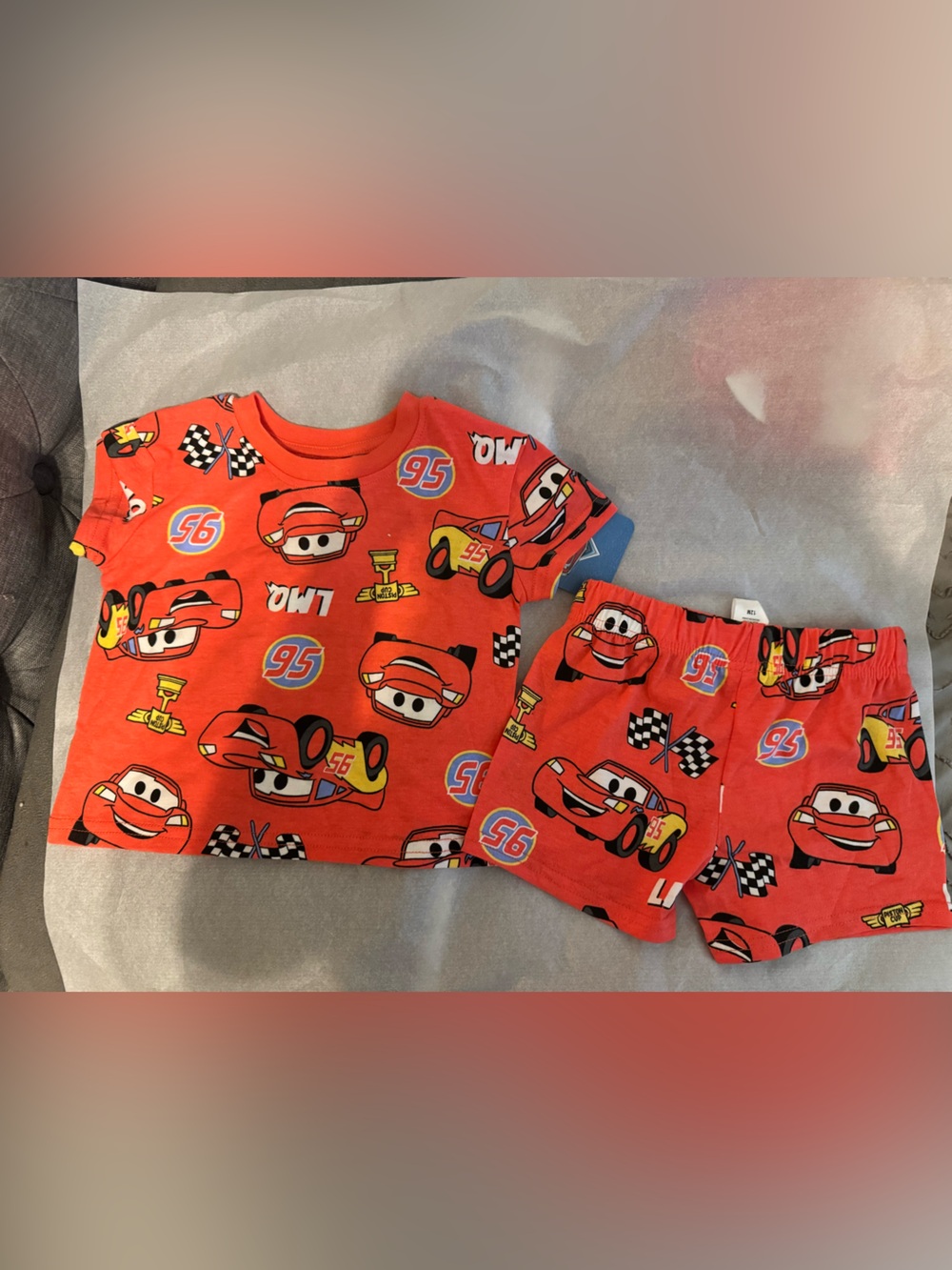 Disney Pixar Cars Lightning McQueen Pajama Set 12M